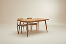 Mesa de Jantar 4 Lugares em madeira natural com pernas taperadas - Lumora Casa